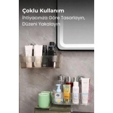 Mr. Güzellik Vantuzlu Vakumlu Şampuanlık & Baharatlık Rafı | Delmeden Montajlı Duş Rafı Organizer