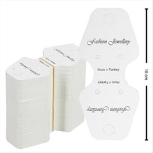 Zero Land Matrixzn Oval Kesim Kolye ve Set Kartı - Beyaz