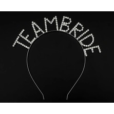 Shopwave Kristal Taşlı Gümüş Renk Team Bride Gelin Tacı (5047)