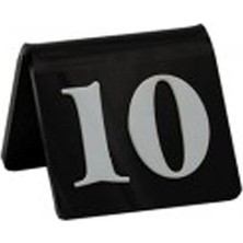 Soylu Pleksi Pleksi Kafe&restoran Masa Numarası Siyah - 1'den-10'a Kadar