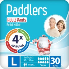Paddlers Yetişkin Hasta Emici Külot Bez Large 30 Adet