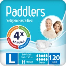 Paddlers Yetişkin Hasta Bantlı Bez Large 30 x 4 li Koli (120 Adet)