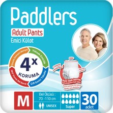 Paddlers Yetişkin Hasta Emici Külot Bez Medium 30 Adet