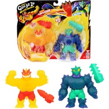 Goojitzu Meteor Madness 2'li Figür Seti GJT66000 - Flame Blazagon - Cacticus