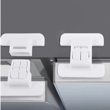 Güvenlik Kilidi 4'lü Set - Çok Amaçlı Çekmece ve Dolap Kilidi