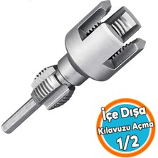 Nzb Profesyonel Içe Dışa Kılavuz Açma Seti 1/2 Boru Diş Uyumlu Metal Diş Açma Aparatı