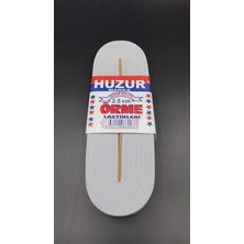 Shopwave Beyaz - 2.5cm Paça Lastik Geniş 10MT. (5047)