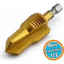 Nzb Profesyonel Boru Havşa Kılavuz 1/2 Iç Diş Açma Aparatı Su Tesisatı Metal Boru Uyumlu
