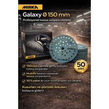 Mirka Galaxy 150MM Gripmultifit Hızlı Tozsuz P180 Zımpara 50'li Paket