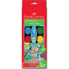 Faber-Castell 12 Renk Sulu Boya ve Stick Yapıştırıcı Seti Çocuklar İçin Eğlenceli Sanat Deneyimi