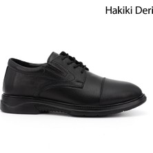 Gönderi(r) Erkek Siyah Bağcıklı Hakiki Deri Klasik Ayakkabı