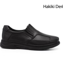 Gönderi® Erkek Siyah Kemik Çıkıntısına Özel Hakiki Deri Ayakkabı