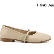 Gönderi(r) Kadın Bej Antik Mary Jane Hakiki Deri Babet