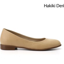 Gönderi(r) Kadın Bej Antik Hakiki Deri Babet