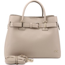 Gönderi(r) Kadın Bej Uzun Askılı El ve Omuz Çantası