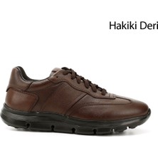 Gönderi(r) Erkek Kahverengi Bağcıklı Hakiki Deri Sneaker