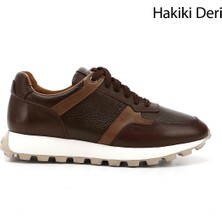 Gönderi(r) Erkek Kahverengi Bağcıklı Hakiki Deri Sneaker