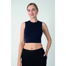 Confeo Kadın Modal Kolsuz Crop Top C801-030