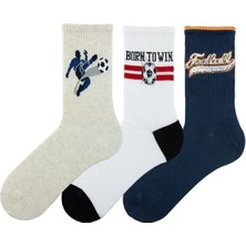 Bross Football Spor Erkek 3lü Soket Çorap ONL-02744