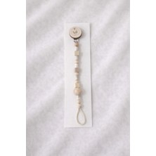 Ahşap Bebek Emzik Askısı - Emzik Zinciri - Emzik Tutacağı