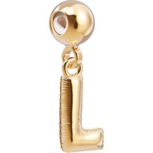 Chocli 18 Ayar Altın Kaplama Charm Harf - L