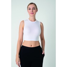 Confeo Kadın Modal Kolsuz Crop Top C801-030