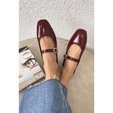 Straswans Berny  Kadın  Kemer  Detay  Rugan  Babet Bordo