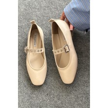 Straswans Jules  Kadın  Kemer  Detay  Deri  Babet Bej