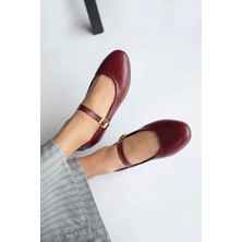 Straswans Hollie   Kadın  Kemer  Detay  Deri  Babet Bordo