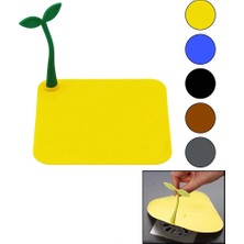 Shopwave Kare Gider Kapak - Silikonsüzgeç Koku Önleyici Renkli Matçiçek Modeli Tutma Saplı - Mevcut Renk Gri (5047)