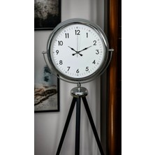 Mey İthalat Mey Ithalat® Krom Standart Tripod Ayaklı Saat