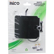 Shopwave Siyah   Metal   Geniş Kapak   Wc Kağıtlık   Yapışkanlı Montaj BNY-703G (5047)