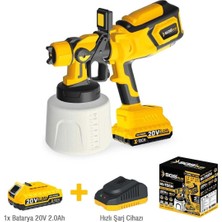 Belle Fusion Mey Ithalat® Sgs 5460 Akülü Boya Tabancası 1x2.0 Akülü