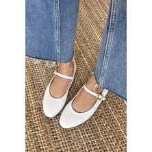 Straswans Hollie   Kadın  Kemer  Detay  Deri  Babet Beyaz