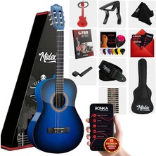 Midex CG-36BL Kaliteli 36 İnç 3/4 Juniur Çocuk Gitarı 8-12 Yaş Arası + Çanta Askı Capo Nota Sticker Pena Metod
