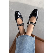 Straswans Jules  Kadın  Kemer  Detay  Rugan  Babet Siyah