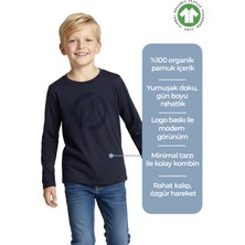 OZMOZ Organik Lacivert Baharlık Erkek Çocuk Ince Sweat