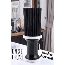 Shopwave Pudra Hazneli Ense Fırçası Saç Temizleme Fırçası - Berber Temizlik Fırçası- Kuaför Berber Malzemesi