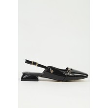 Benetton Pierre Cardin Kadın Siyah Rugan Babet PC-55791