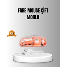 Teknodayım Teknolojik Çift Modlu Kablosuz Bluetooth 5.0 + 2.4ghz Mouse – 3 Cihaz Bağlantılı, Hızlı Geç