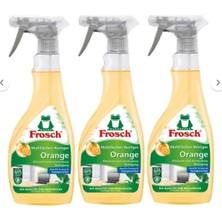Frosch Portakal Özlü Çok Amaçlı Yüzey Temizleyici Sprey 500 ml x 3 Adet, Vegan