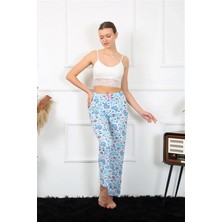 Beruflic Kadın Pamuklu Alt Pijama Mavi