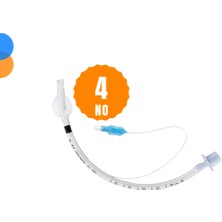 Sağlıklı Yaşam Entübasyon Tüpü (Endotrakeal Tüp) Kaflı (Balonlu) No: 4