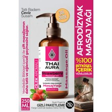 Thai Alura 250ML Yenilebilir Çilekli Masaj Yağı: Doğal Afrodizyak Etkisiyle Thai Masajı Hisset