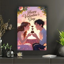 14 Şubat | Sevgililer Günü | Aşk Temalı Dekoratif Cam Tablo