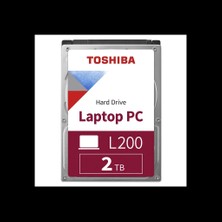 Toshiba Toshıba L200, HDWL120UZSVA, 2.5", 2tb, 128MB 5400 Rpm, Notebook HDD (Türkiye Distribütörü Garantili)