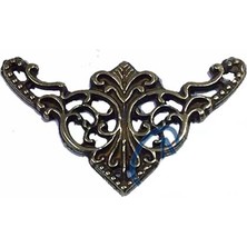 Skygo Dekoratif Köşe Süsü, Köşelik - Küçük, 19X34MM, Antik, 100 Adet