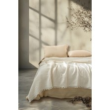Barine Cocoon 4 Katlı Müslin Yatak Örtüsü Krem