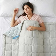 Othello Kullanımı Kolay Çift Kişilik Yorgan 195X215 cm Krem - Dormio Bloom Serisi