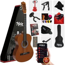 Midex CG-36BRW-PAK Kaliteli 36 Inç 3/4 Juniur Çocuk Gitarı 8-12 Yaş Arası (Çanta Capo Askı Nota Sticker Pena Metod)